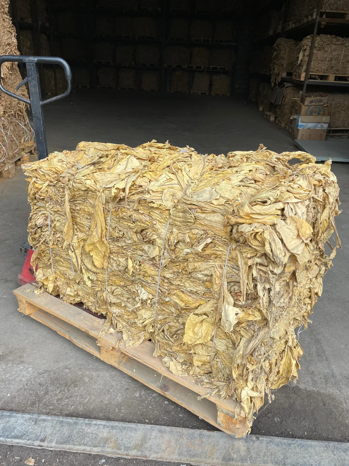 Bale on pallet